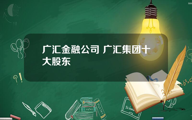 广汇金融公司 广汇集团十大股东
